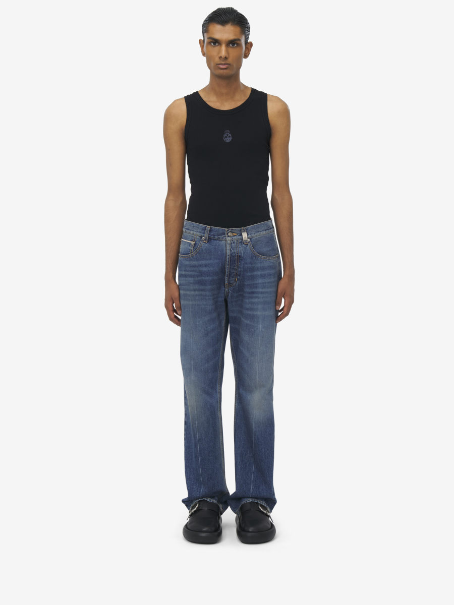 ALEXANDER MCQUEEN - Straight Leg Jeans - Item 814645QYAA94211
